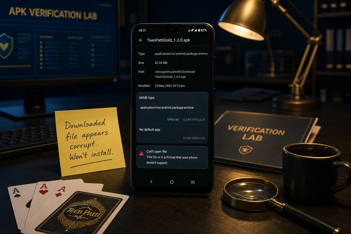BestRummyBonus low-end Android loading and cache cleanup desk with phone and card-game practice props