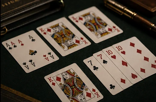 Gold-framed declaration check with verified table lighting for Indian Rummy Rules Blog — Articles & Guides